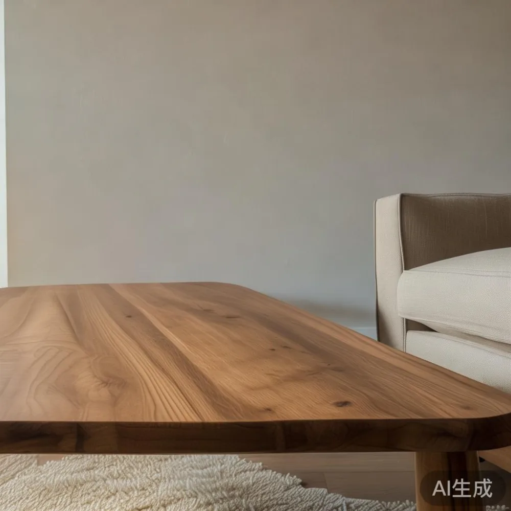 Apa Sebenarnya Yang Mempengaruhi Harga Perabot Kayu Pepejal — staged against a plain wall with a linen sofa ne