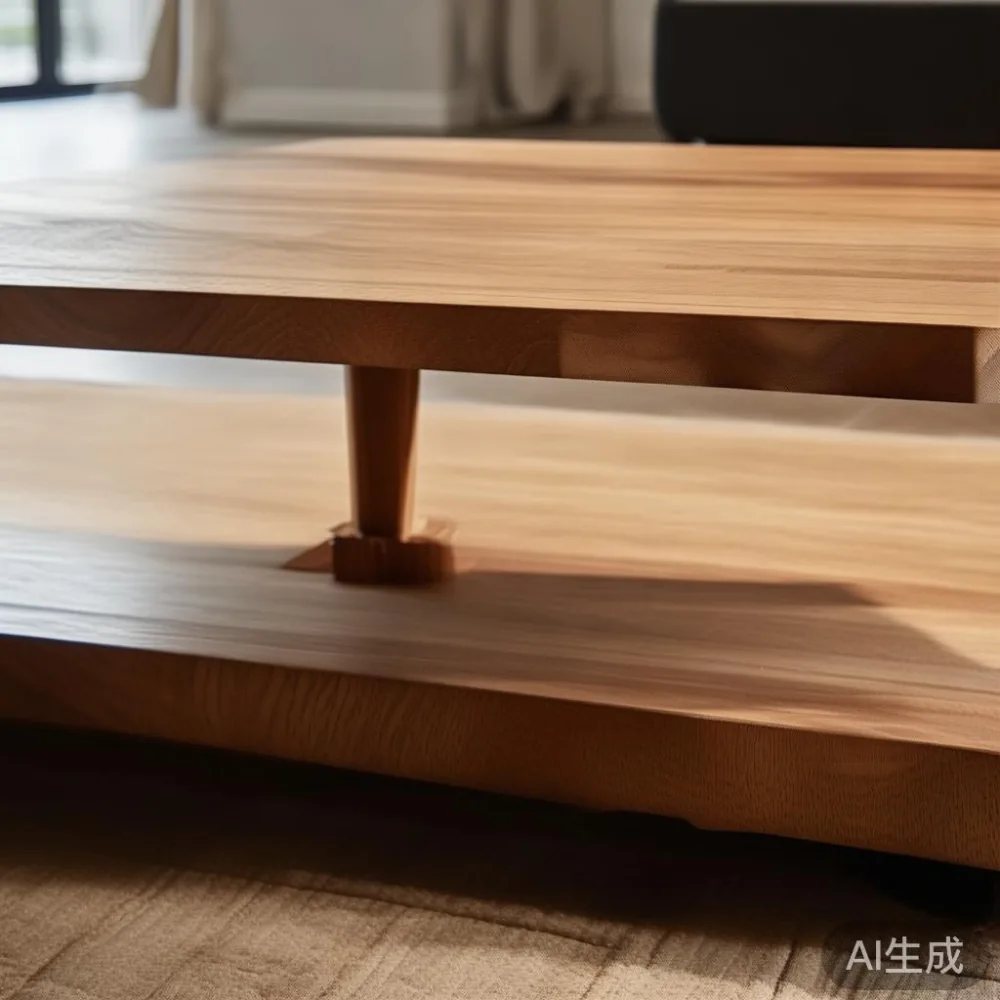 Apa Sebenarnya Yang Mempengaruhi Harga Perabot Kayu Pepejal — detail of the base and leg construction on a bed