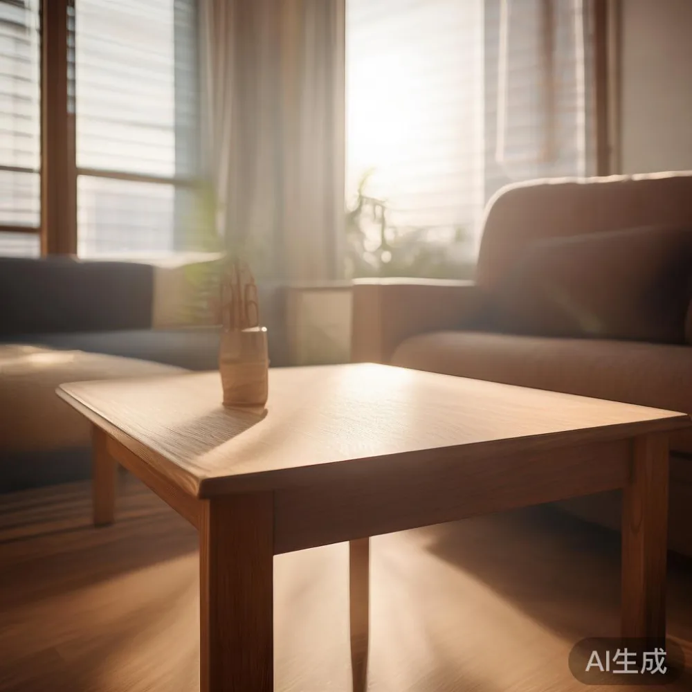 Apa Sebenarnya Yang Menentukan Harga Perabot Kayu Pepejal? — in a sunlit Singapore HDB living room, morning l