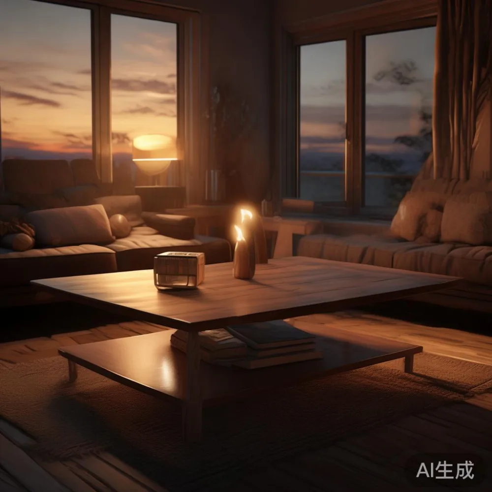 Apa Yang Perlu Anda Periksa Sebelum Beli Sofa Yang Anda Tidak Dapat Du — room setting at dusk with warm lamp light, film 