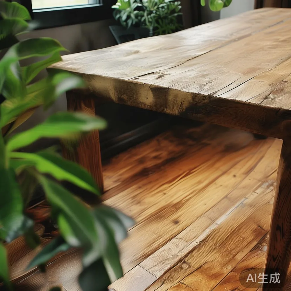 Apa Yang Sebenarnya Mentukan Harga Perabot Kayu Pepejal Di Malaysia — corner of a small condo apartment with wooden fl