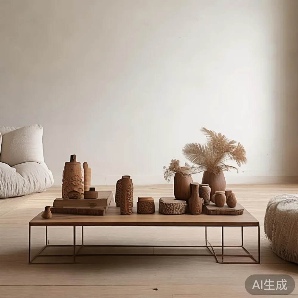 Bagaimana Kelembapan Tropika Asia Tenggara Mengubah Perabot Kayu Pepej — staged against a plain wall with a linen sofa ne