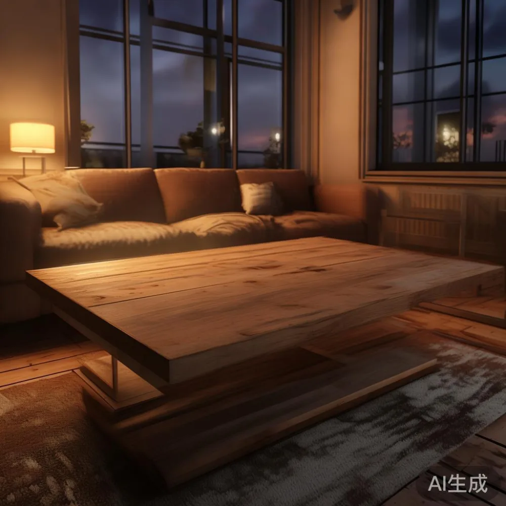 Panduan Lengkap Memadankan Perabot dengan Interior Warm Minimal untuk  — room setting at dusk with warm lamp light, film 