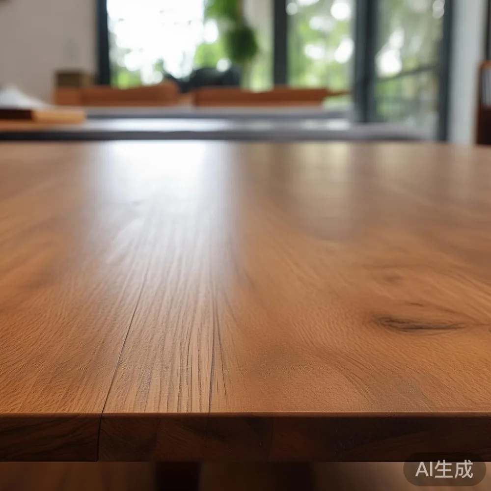 Cara Padankan Perabot dengan Ruang Dalaman Minimalis Hangat di Rumah M — close-up of the grain and joinery detail, shallo