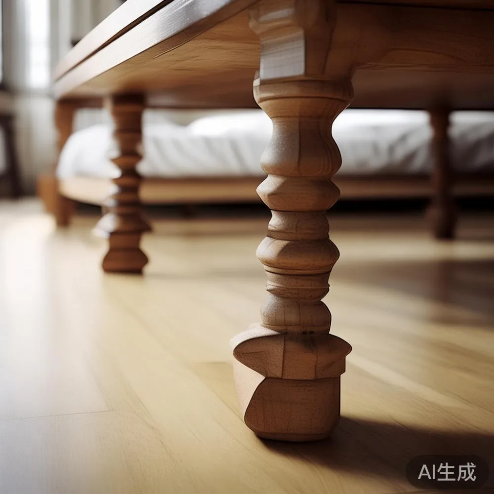 Coffee Table My: Apa Yang Sebenarnya Berlaku Selepas Anda 'Klik Beli' — detail of the base and leg construction on a bed