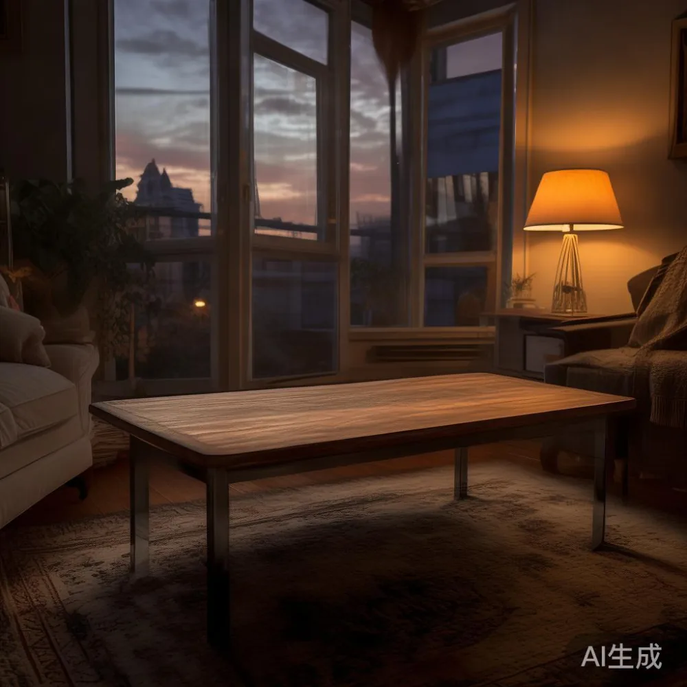Coffee Table My: Apa Yang Sebenarnya Berlaku Selepas Anda 'Klik Beli' — room setting at dusk with warm lamp light, film
