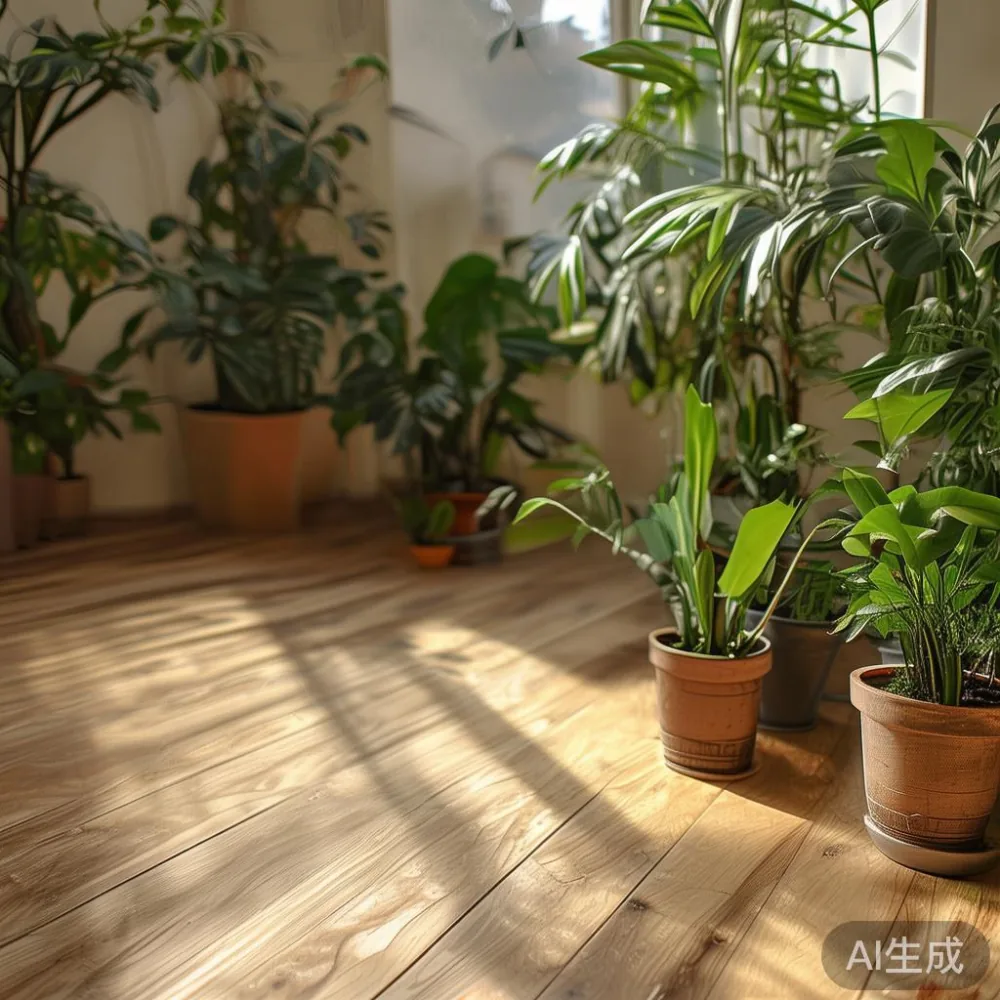 Gaya Kondominium Kecil Anda Supaya Tidak Berasa Sesak — corner of a small condo apartment with wooden fl