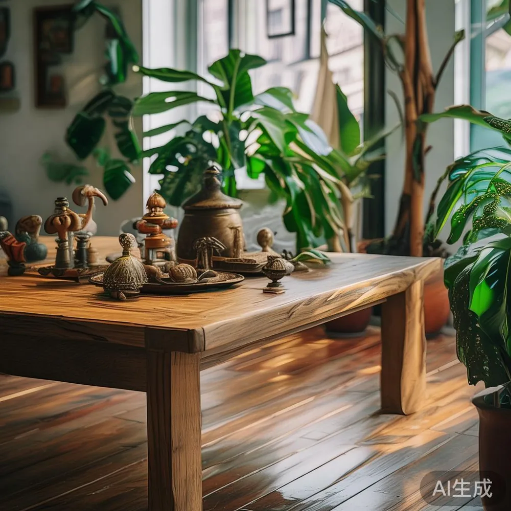Kelembapan Asia Tenggara dan Kesannya terhadap Perabot Kayu Pepejal di — corner of a small condo apartment with wooden fl