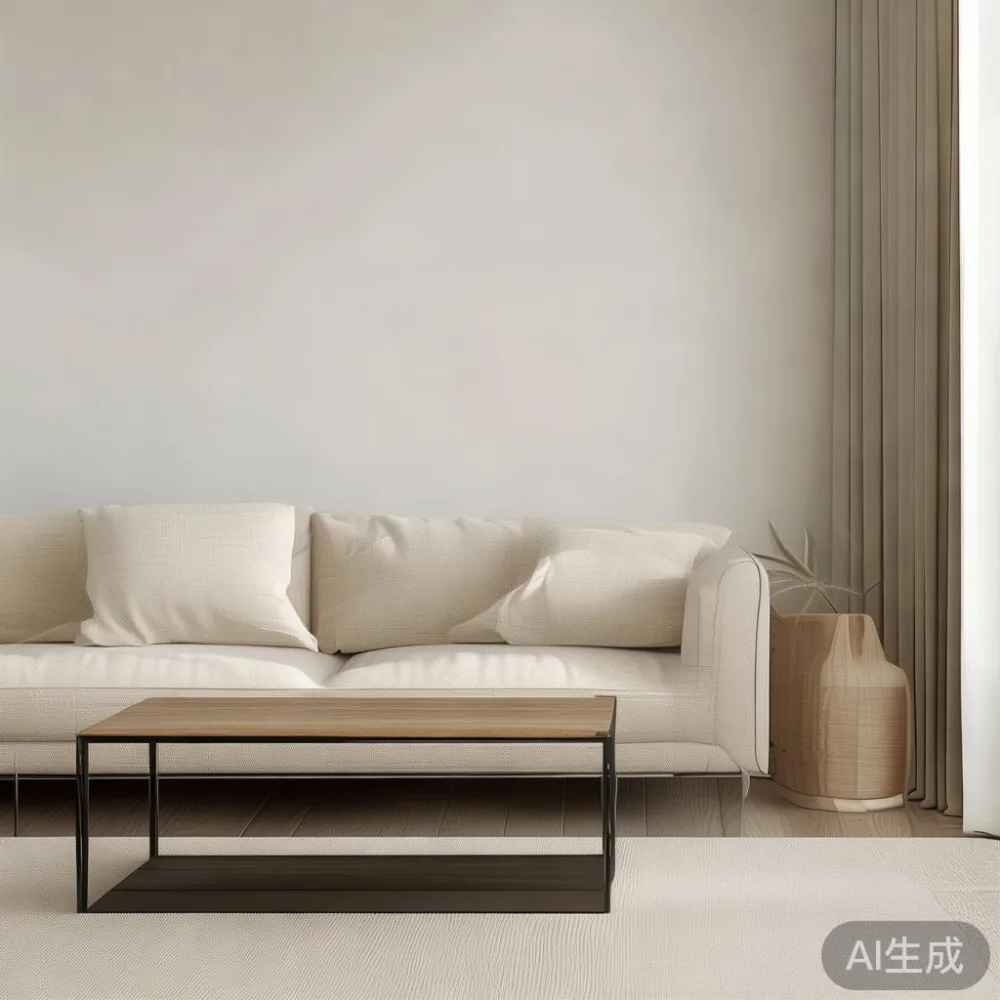 Panduan Memilih coffee table my untuk Kondominium Hangat di Malaysia — staged against a plain wall with a linen sofa ne
