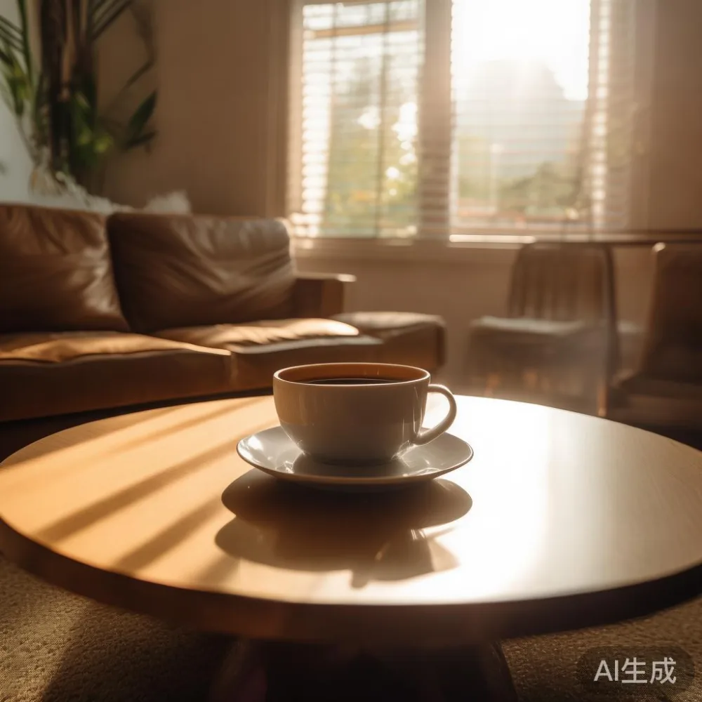 Cara Menjaga Permukaan Lakier Meja Kopi di Iklim Lembap Tropika — in a sunlit Singapore HDB living room, morning l