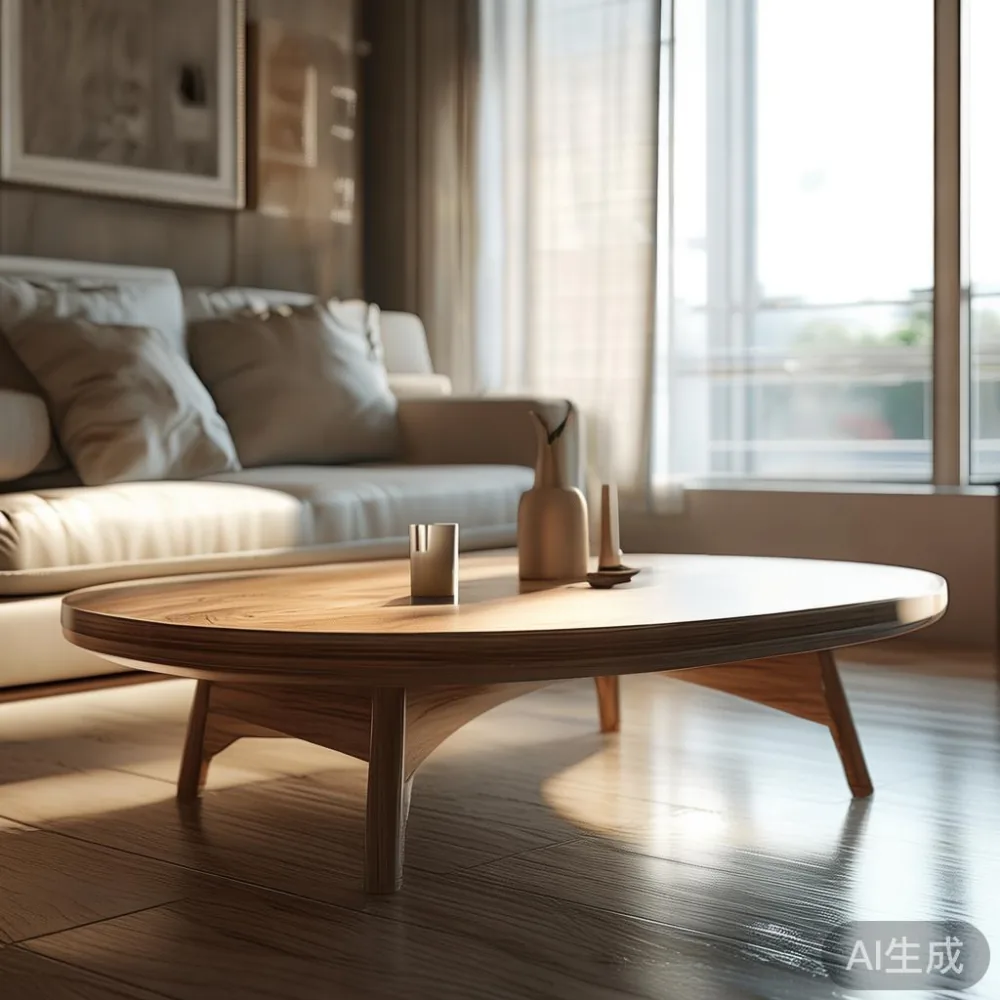 Panduan Memilih Saiz Coffee Table My untuk Ruang Tamu HDB dan Kondomin — in a sunlit Singapore HDB living room, morning l