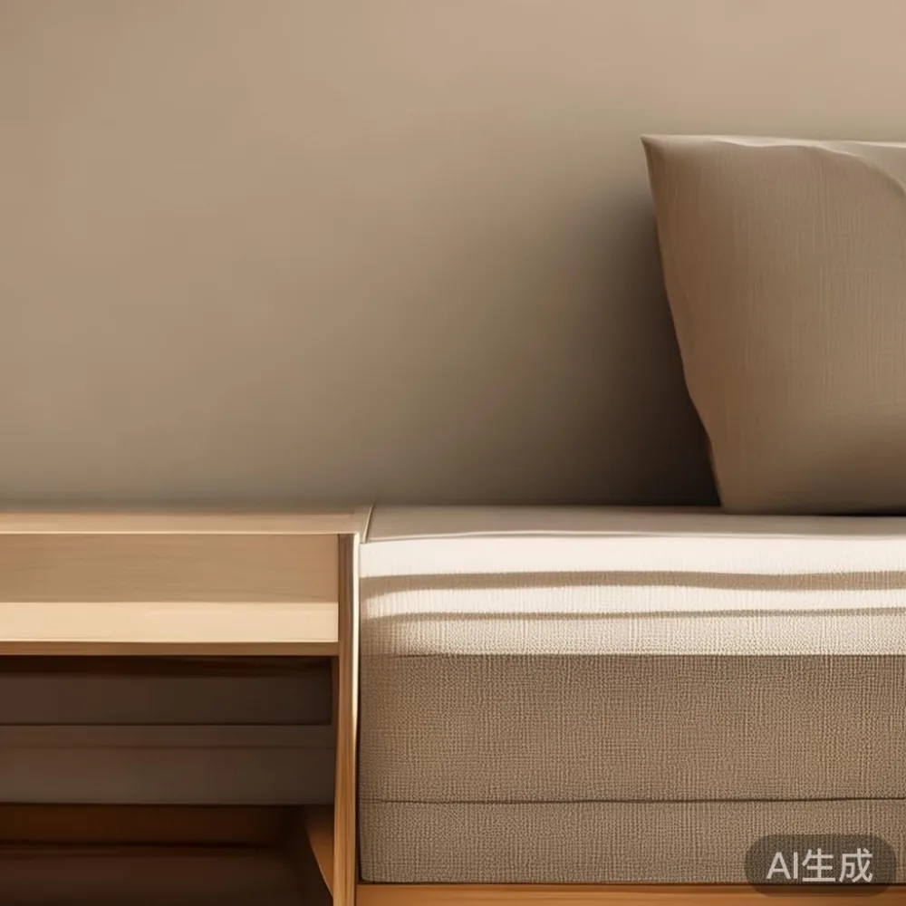 Cara Memilih Saiz Meja Kopi yang Tepat untuk Ruang Tamu HDB Singapura — staged against a plain wall with a linen sofa ne