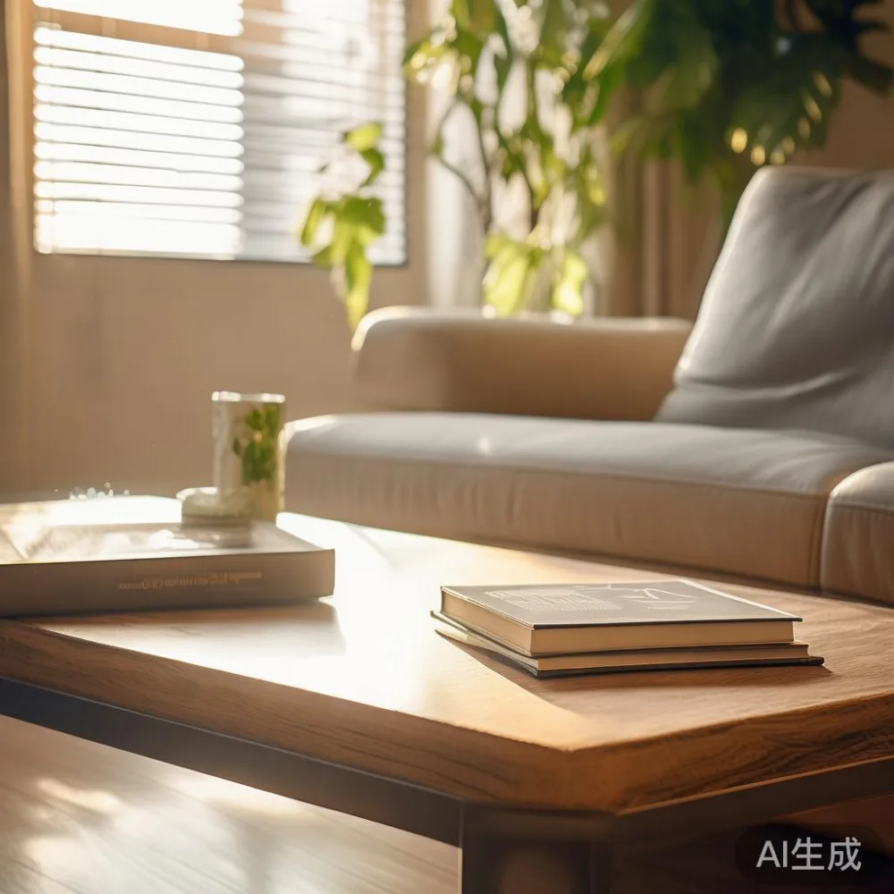 Panduan Memilih Saiz Meja Ruang Tamu HDB Singapura yang Tepat — in a sunlit Singapore HDB living room, morning l