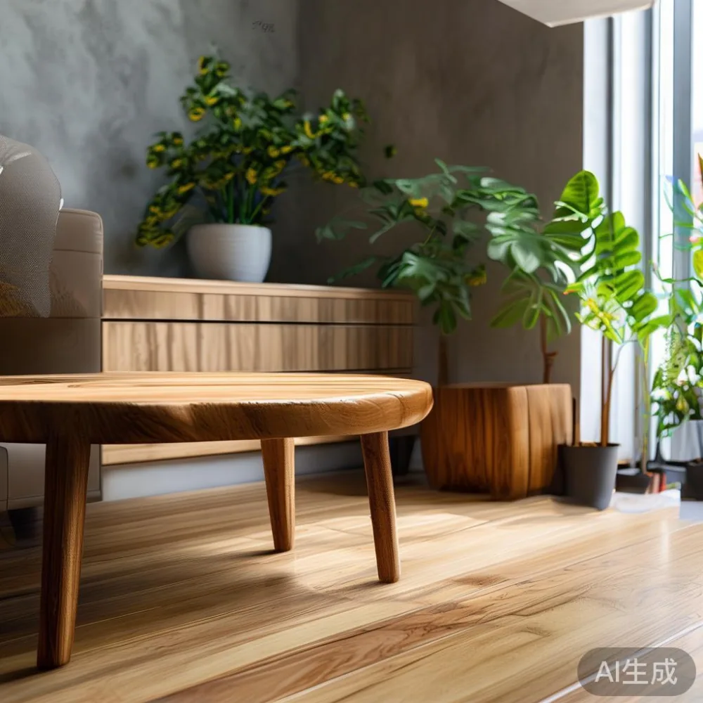 Panduan Memilih Saiz Coffee Table untuk Ruang Tamu Kondominium Malaysi — corner of a small condo apartment with wooden fl
