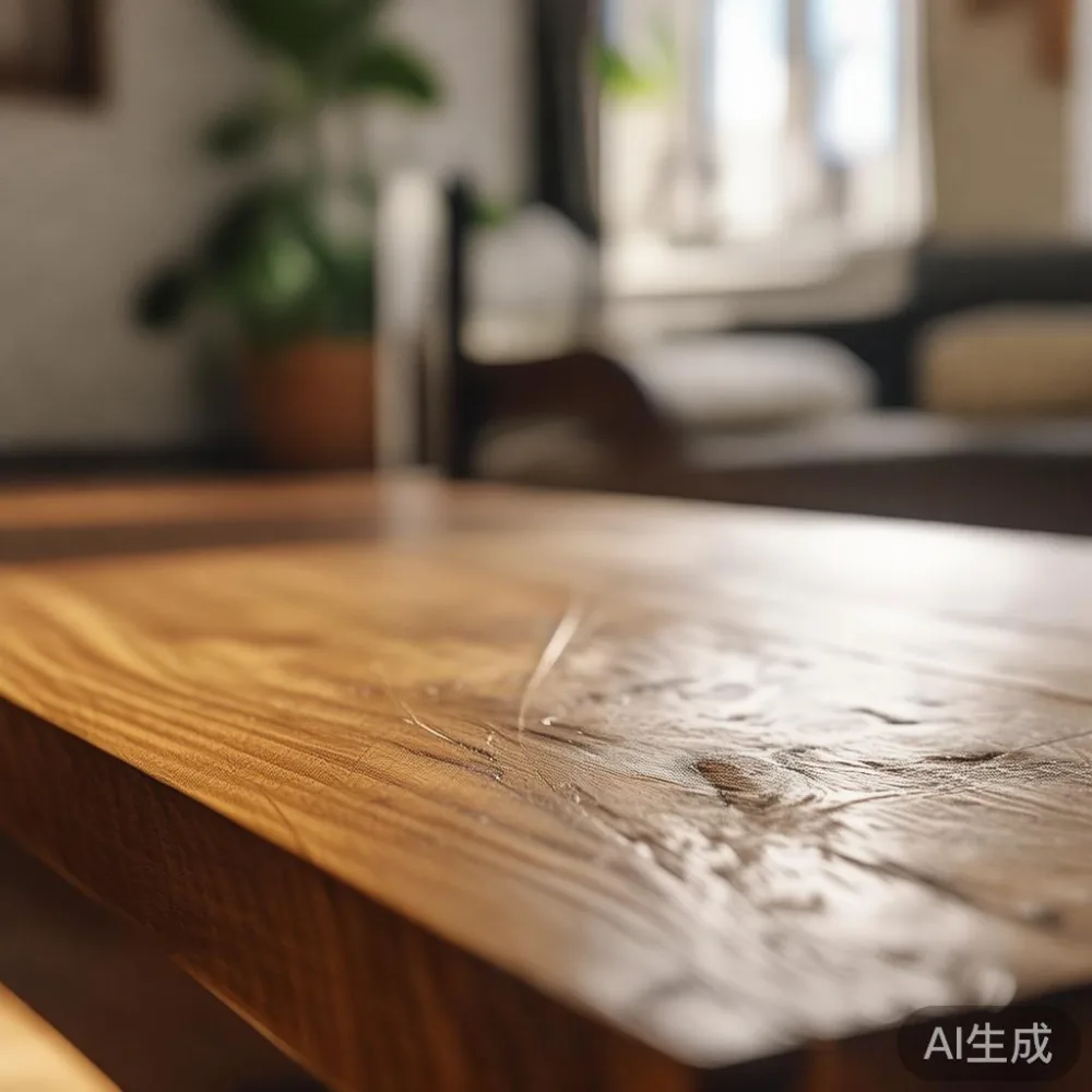 Strategi Memilih Perabot Kayu Pepejal Untuk Ruang Tamu Kecil Di Bandar — close-up of the grain and joinery detail, shallo