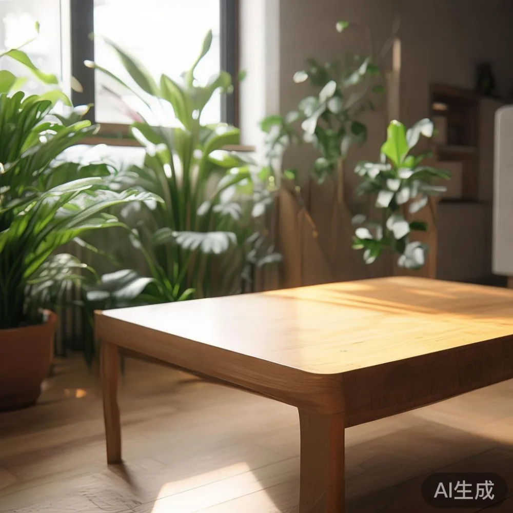 Coffee Table My dan panduan furniture untuk interior minimalis hangat  — corner of a small condo apartment with wooden fl